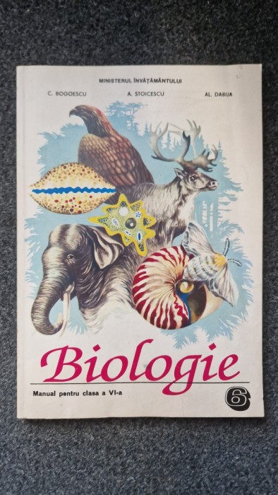 BIOLOGIE MANUAL PENTRU CLASA A VI-A - Bogoescu, Stoicescu, Dabija