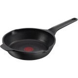 Tigaie Tefal Robusto, 26 cm, inductie, invelis antiaderent din titan, aluminiu turnat, indicator Thermo-Signal, margini turnare, maner lateral integra