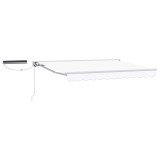 vidaXL Cort electric retractabil Alb 3,5 x 2,5 m 3421802