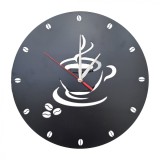 Ceas perete metal Cafea 30 cm