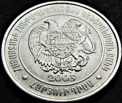 Moneda 100 DRAM - ARMENIA, anul 2003 * cod 562 B foto