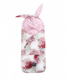 Paturica pentru caruciorscaun auto Floo for Baby Footmuff Peonies Pink