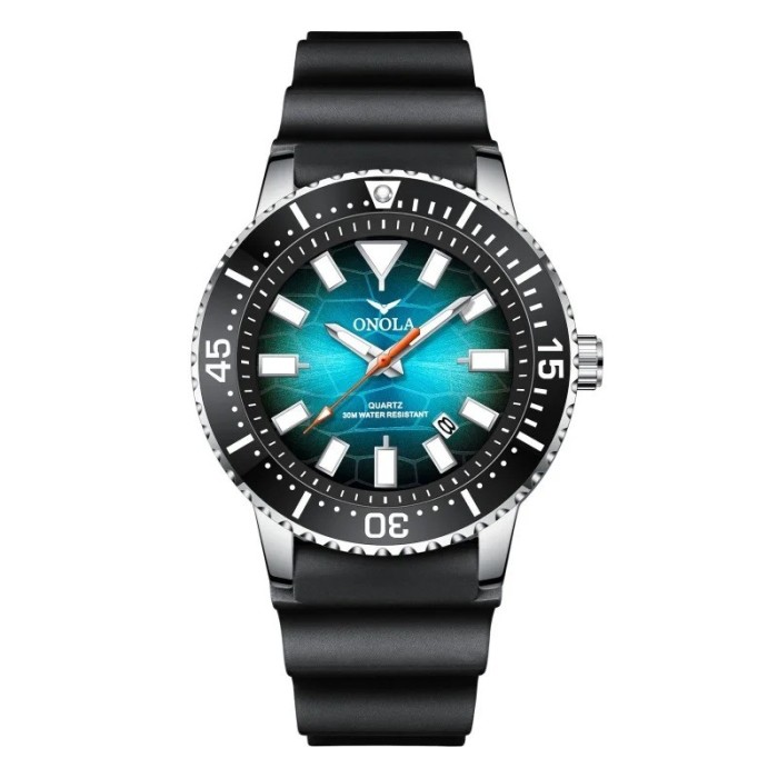 Ceas Barbati Onola 3850 Negru , Design Casual, Quartz, Luminos, Rezistent la Apa 3ATM