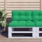 vidaXL Perne de paleți, 2 buc, verde, material textil
