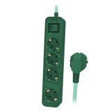 Prelungitor Comutator Master 4 Cai 1.5m Verde Philips