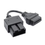 Cablu Adaptor Diagnoza OBD2 16 Pin pt. KIA (20 Pin) - Auto Techstar&reg;, Compatibilitate Universala, Adaptare Mufa