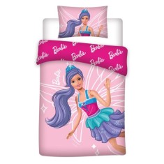 Lenjerie de patut Barbie 100 x 135, 100% bumbac