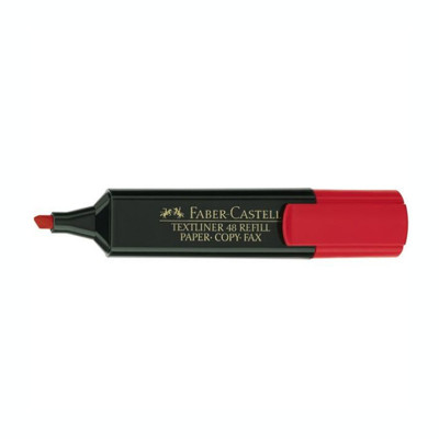 Textmarker Faber Castell rosu 154821 foto