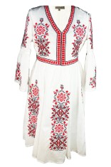 Rochie dama casual RD2, Dacali, alb/negru, marimea M