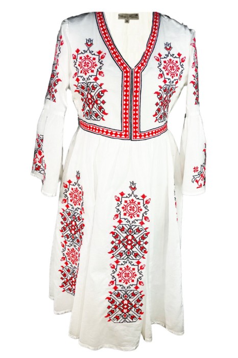 Rochie dama casual RD2, Dacali, alb/negru, marimea M