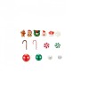 Set 72 decoratiuni de Craciun pentru lumanari Amycute, acril, multicolor