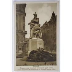 BUDAPESTA , STATUIE , CARTE POSTALA , INTERBELICA