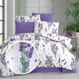 lenjerie de pat creponata 100% bumbac (crep52) cu husa