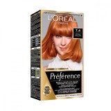 Vopsea de par permanenta cu amoniac Preference 7.4 Mango Dublin, 174ml, L&#039;Oreal Paris