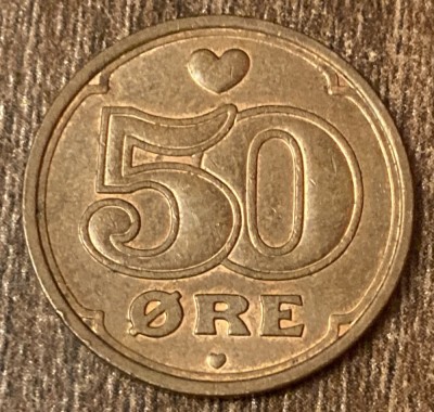 C50 - Moneda foarte veche - Danemarca - 50 ore - 2003 foto