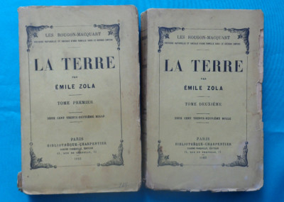 Emile Zola &amp;ndash; La terre ( 2 volume )( 1923 ) foto