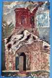 De pe campul de bataie Marasesti, 1917 - Biserica satului - circulata in Cehoslovacia 1921, francata pe fata, timbru intact, stampila lizibila