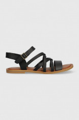 Toms sandale de piele Sephina femei, culoarea negru, 10019745 foto