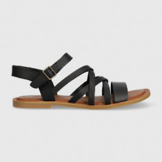 Toms sandale de piele Sephina femei, culoarea negru, 10019745