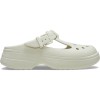 Saboti Dama Crocs Classic Mary Jane Clog Bej - Linen, Platforma 59mm, Croslite, Jibbitz