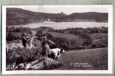 AD 284 C. P. VECHE -L&amp;#039;AUVERGNE -LE LAC CHAMBON -FRANTA-CIRCULATA 1934 foto