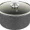 Royalty Line Cratita aluminiu cu invelis marmorat si capac 24 cm, negru