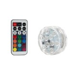 Lampa plutitoare pentru piscina, Lumina multicolora, cu telecomanda, 10 LED-uri, ATU-VD4181