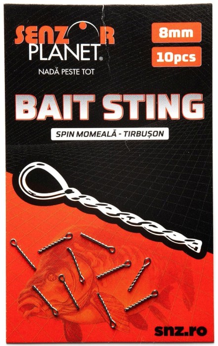 Spin Momeala SENZOR Tirbuson Bait Sting, 8mm, 10buc/pac