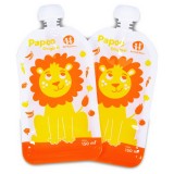 Petite&amp;Mars Papoo săculeț pentru m&acirc;ncare Lion 6x150 ml