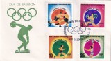 FILATELIE TEMATICA - PLIC REPUBLICA DOMINICANA TEMATICA JOCURILE OLIMPICE FDC
