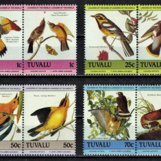 TUVALU 1984 - Pasari exotice/ serie completa MNH