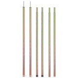 Cumpara ieftin Stalpi telescopici cort, 2 buc., lungime 170-255cm, otel zincat