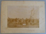 Fotografie originală pe h&acirc;rtie albuminată sau gelatinobromură timpurie, Segarcea (județul Dolj) 1901
