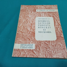 ISTORICUL SATELOR POSEȘTI, RÎNCEZI ȘI NUCȘOARA / N.I.SIMACHE, M. VULPESCU *