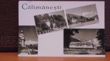 R.P.R. - CALIMANESTI - 4 VEDERI DIN STATIUNE - CIRCULATA, TIMBRATA., Fotografie