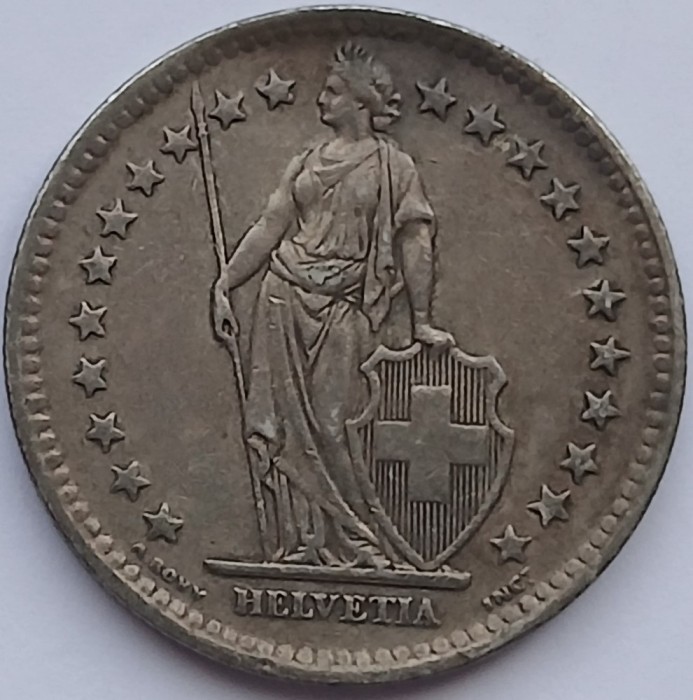 Elvetia, 2 Francs 1944