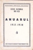 Liceul National Iasi - Anuar 1937-1938, Colectiv, Tipografia Alexandru A. Terek, 1939, Pedagogie, Carte Veche