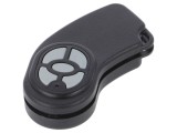 Carcasă pentru pilot ABS Negru Seria 22 cu lame de fixare, 5 butoane, Dimensiuni 72.1x31.8x14.7 mm