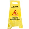 Panou Avertizare Podea Umda Wet Floor Tip A Pliabil Galben Bilingv (Romana/Engleza) Vizibilitate Ridicata