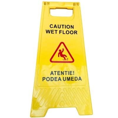 Panou indicator avertizare Podea umeda Wet floor foto
