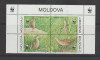 MOLDOVA 2001 Protectia Naturii- PASARI -WWF Serie 4 timbre in bloc MNH**, Nestampilat