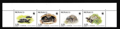 Monaco - Fauna WWF - TESTOASE - MNH foto