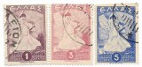 Grecia - Editia de eliberare - 1945, valori obliterate