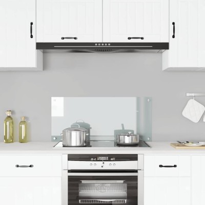 vidaXL Panou antistropi bucătărie transparent 90x40 cm sticlă securiz. 249472 foto