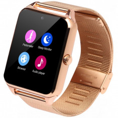Ceas Smartwatch cu Telefon iUni GT08s Plus, Curea Metalica, Touchscreen, BT, Camera, Notificari, Gold foto