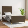 VidaXL Cadru de pat fără saltea, maro &icirc;nchis, 80x200 cm, textil 3125093