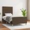 vidaXL Cadru de pat fără saltea, maro &icirc;nchis, 80x200 cm, textil 3125093
