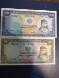 Guinea portugheza set 100 si 50 escudos UNC /Din foto