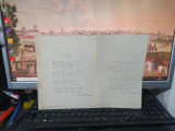 M. Chirițescu, 2 poezii scrise de m&acirc;nă de un admirator, circa 1930, T&acirc;rziu, 050