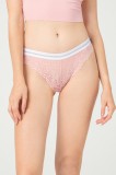 GS1165-225 Chilot brazilian din dantela florala si material usor elastic, S/M, Cottonhill